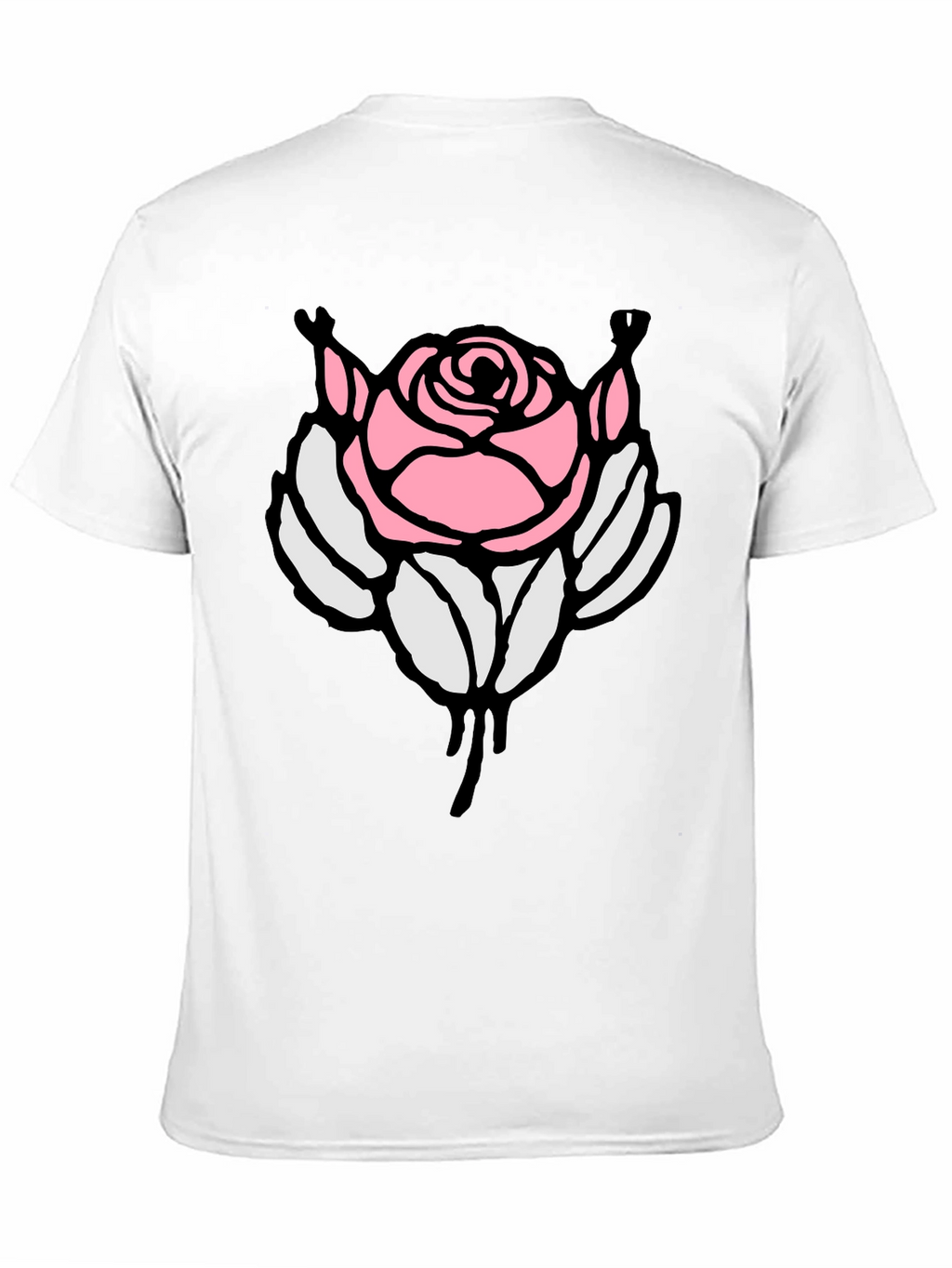 Rose Graphic Black T-Shirt