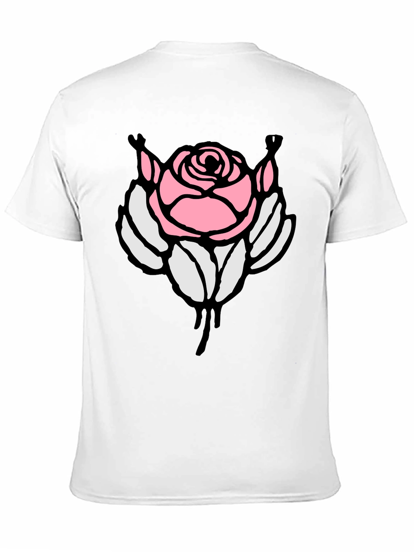 Rose Graphic Black T-Shirt