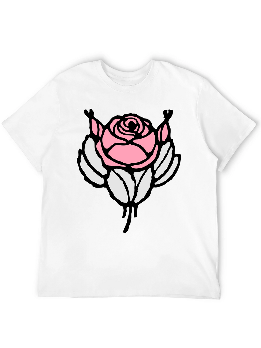 Rose Graphic Black T-Shirt