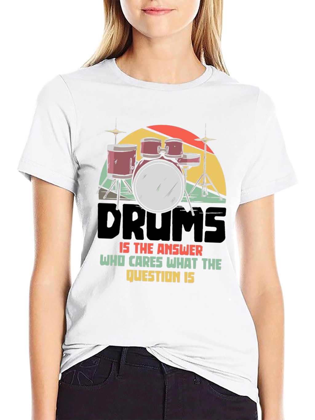 Drums Answer T-Shirt: Musician Graphic Tee