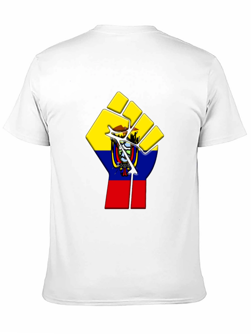Ecuador Flag Fist Graphic Tee - Black