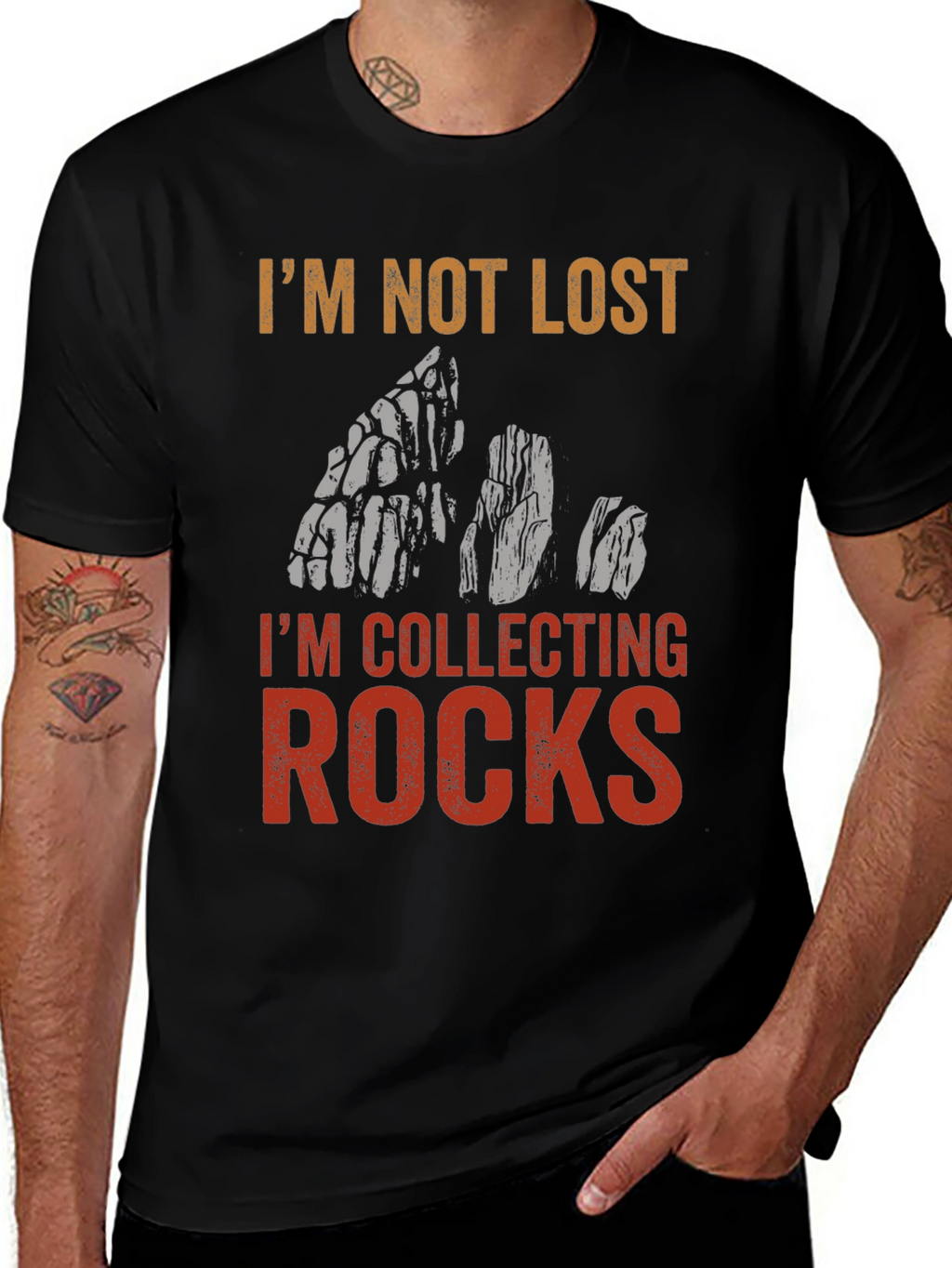 Im Not Lost Im Collecting Rocks T-Shirt