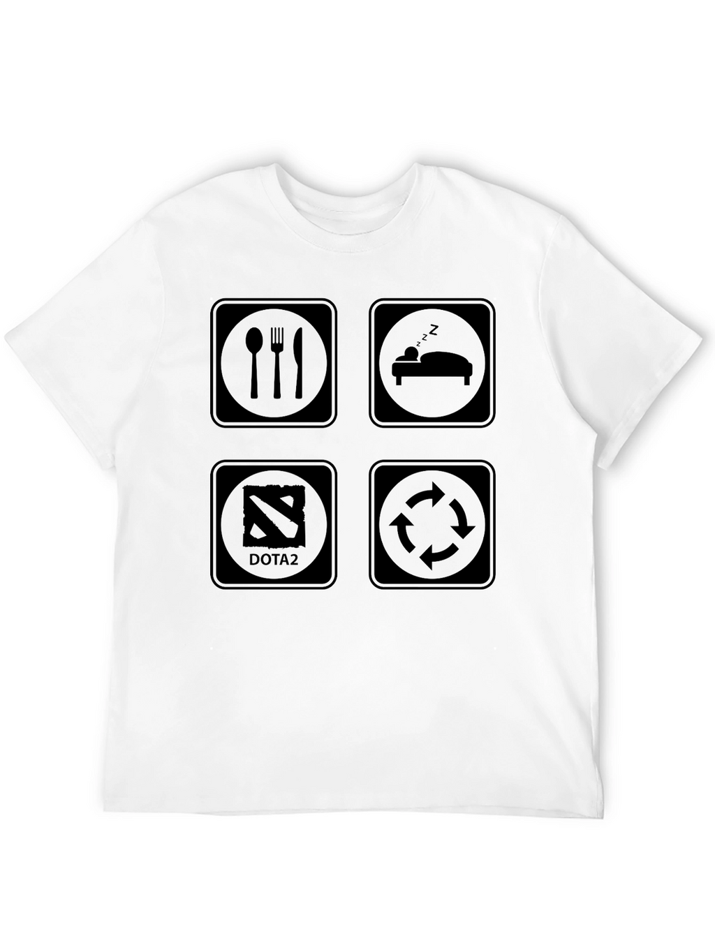 Eat Sleep Dota 2 Rotate T-Shirt