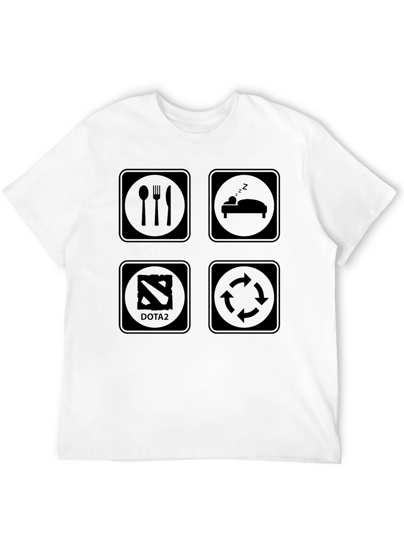 Eat Sleep Dota 2 Rotate T-Shirt