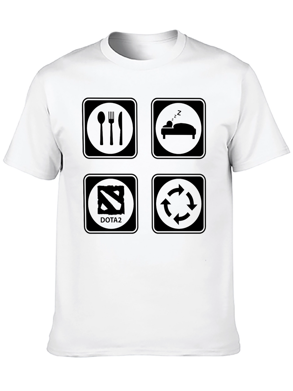 Eat Sleep Dota 2 Rotate T-Shirt