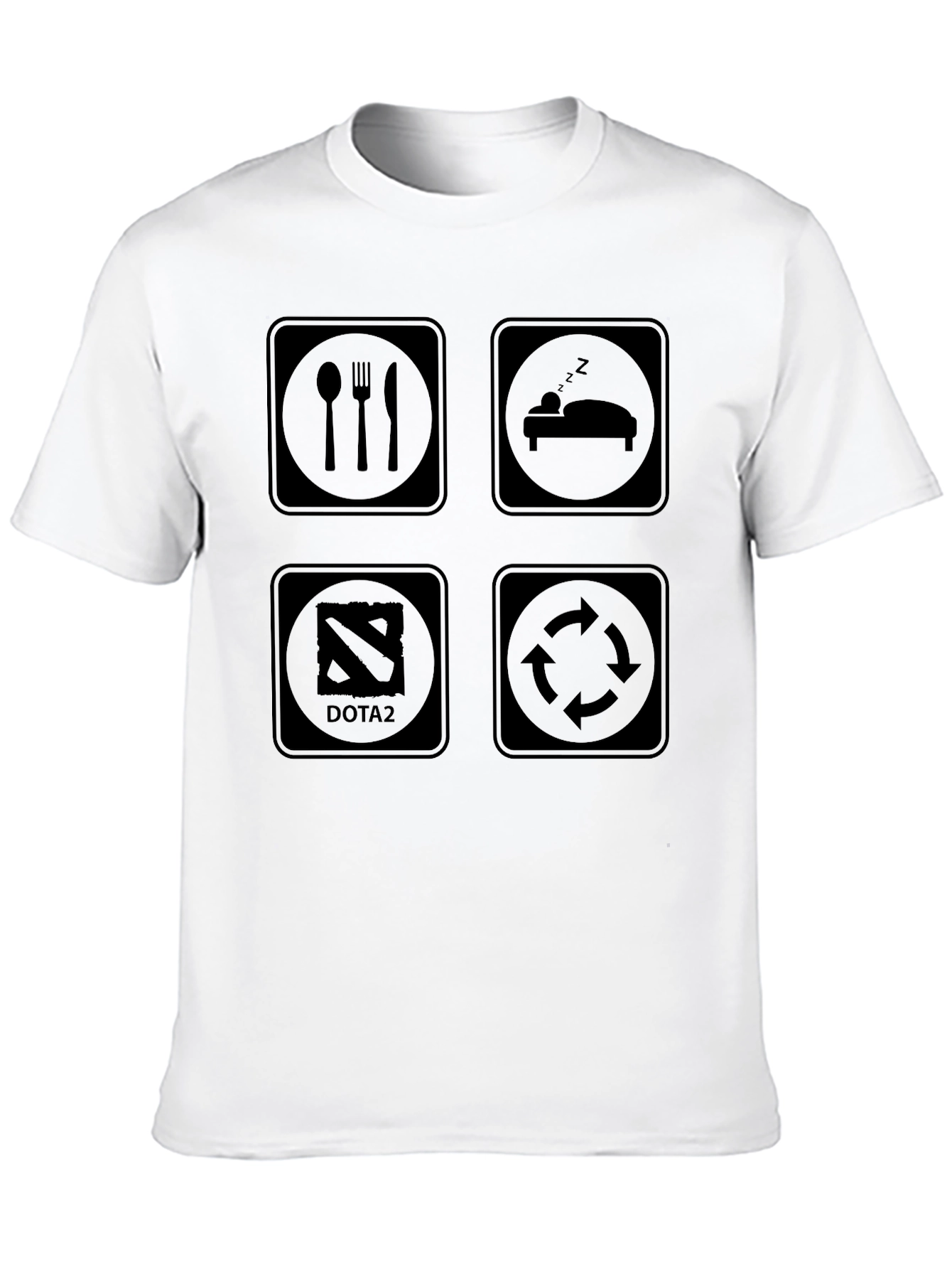 Eat Sleep Dota 2 Rotate T-Shirt