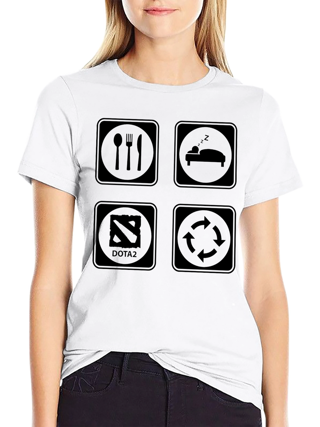 Eat Sleep Dota 2 Rotate T-Shirt