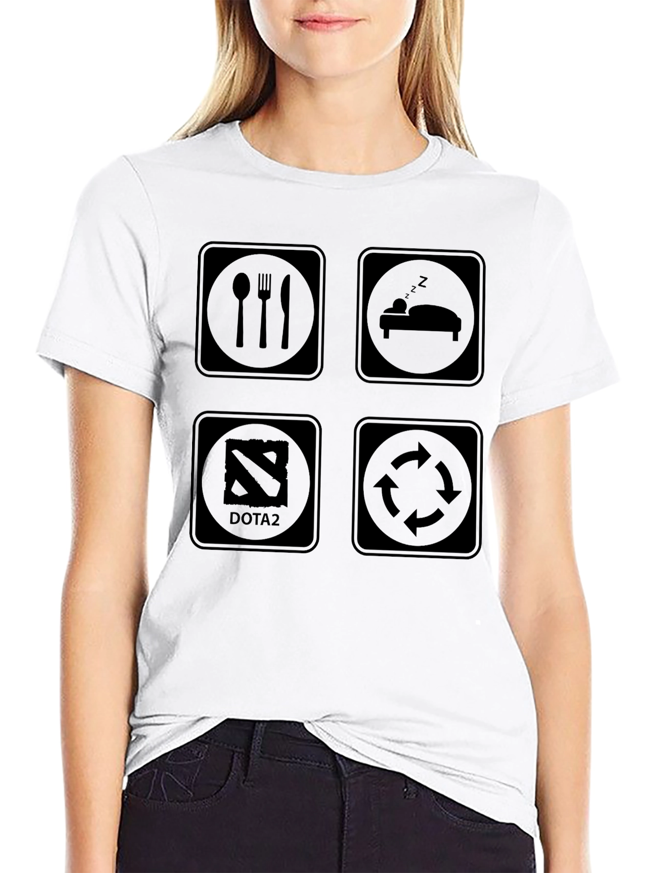 Eat Sleep Dota 2 Rotate T-Shirt