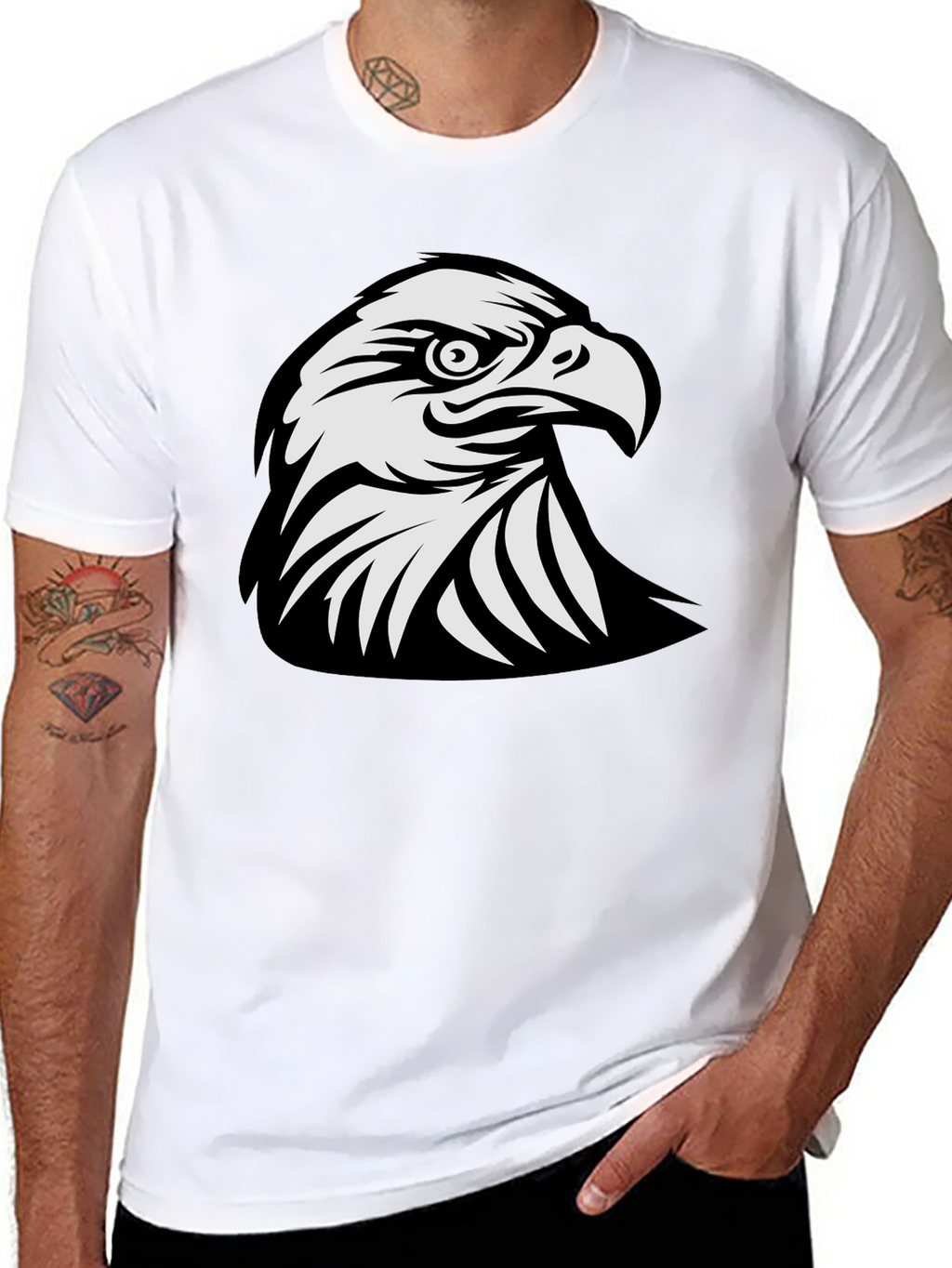 Black Eagle Graphic T-Shirt - Bold & Stylish