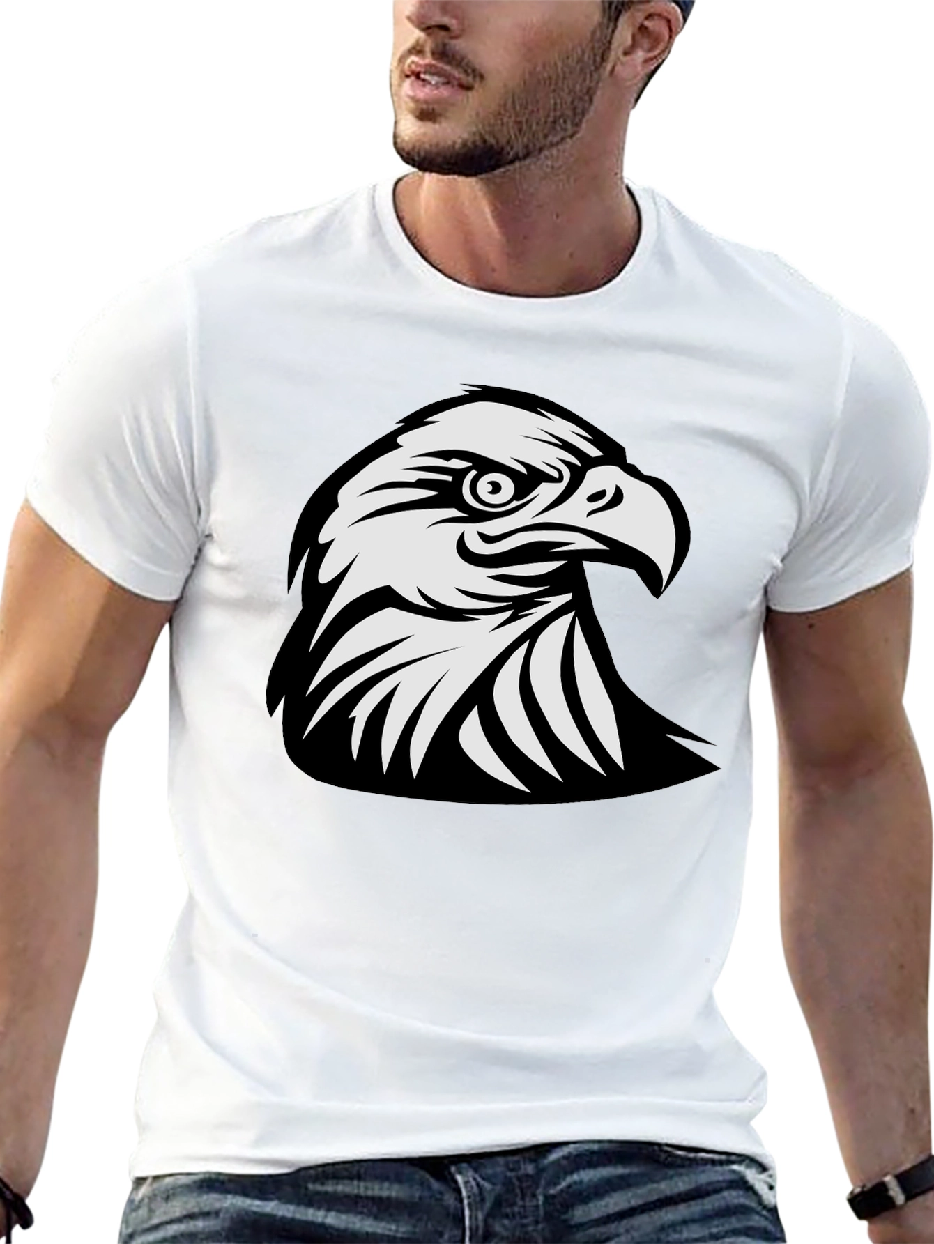 Black Eagle Graphic T-Shirt - Bold & Stylish