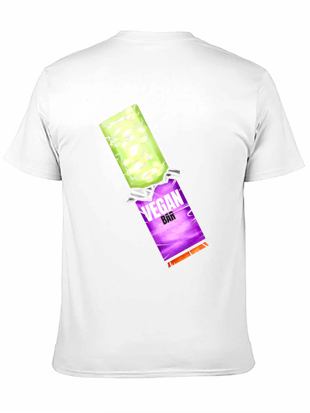 Vegan Bar Graphic Tee - Black Casual T-Shirt