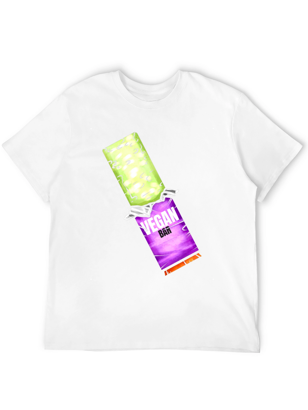 Vegan Bar Graphic Tee - Black Casual T-Shirt