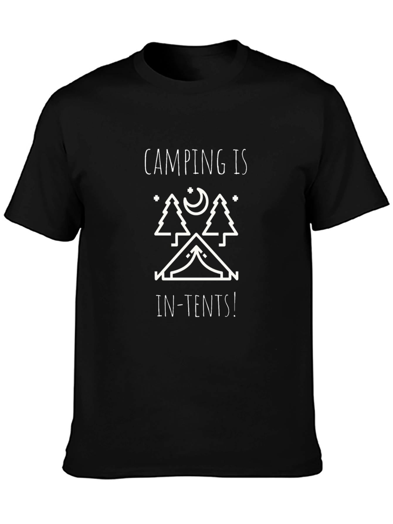 Camping Is In-Tents! Funny Outdoor Adventure T-Shirt