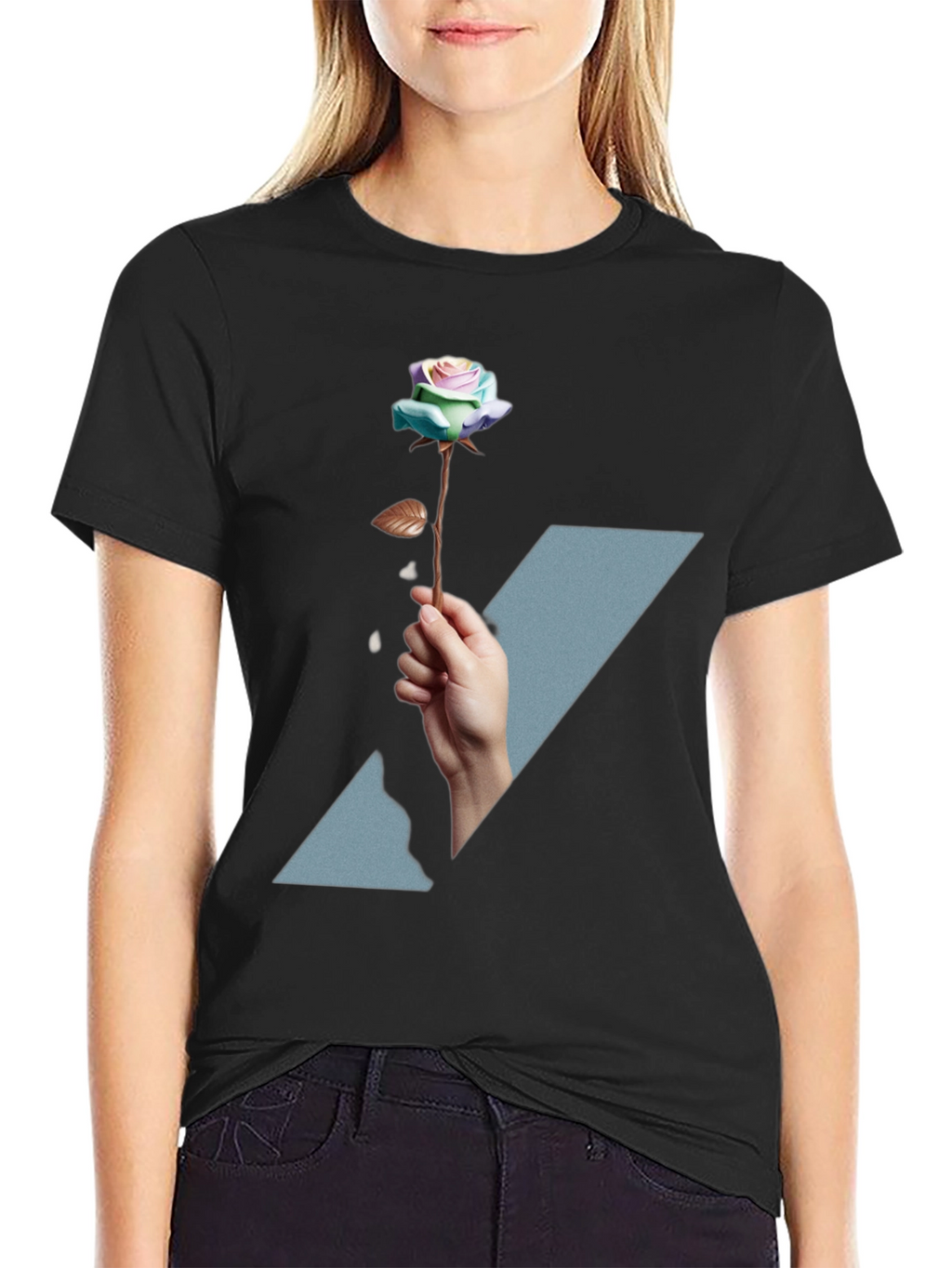 Rose Graphic Tee - Mens Fashion T-Shirt