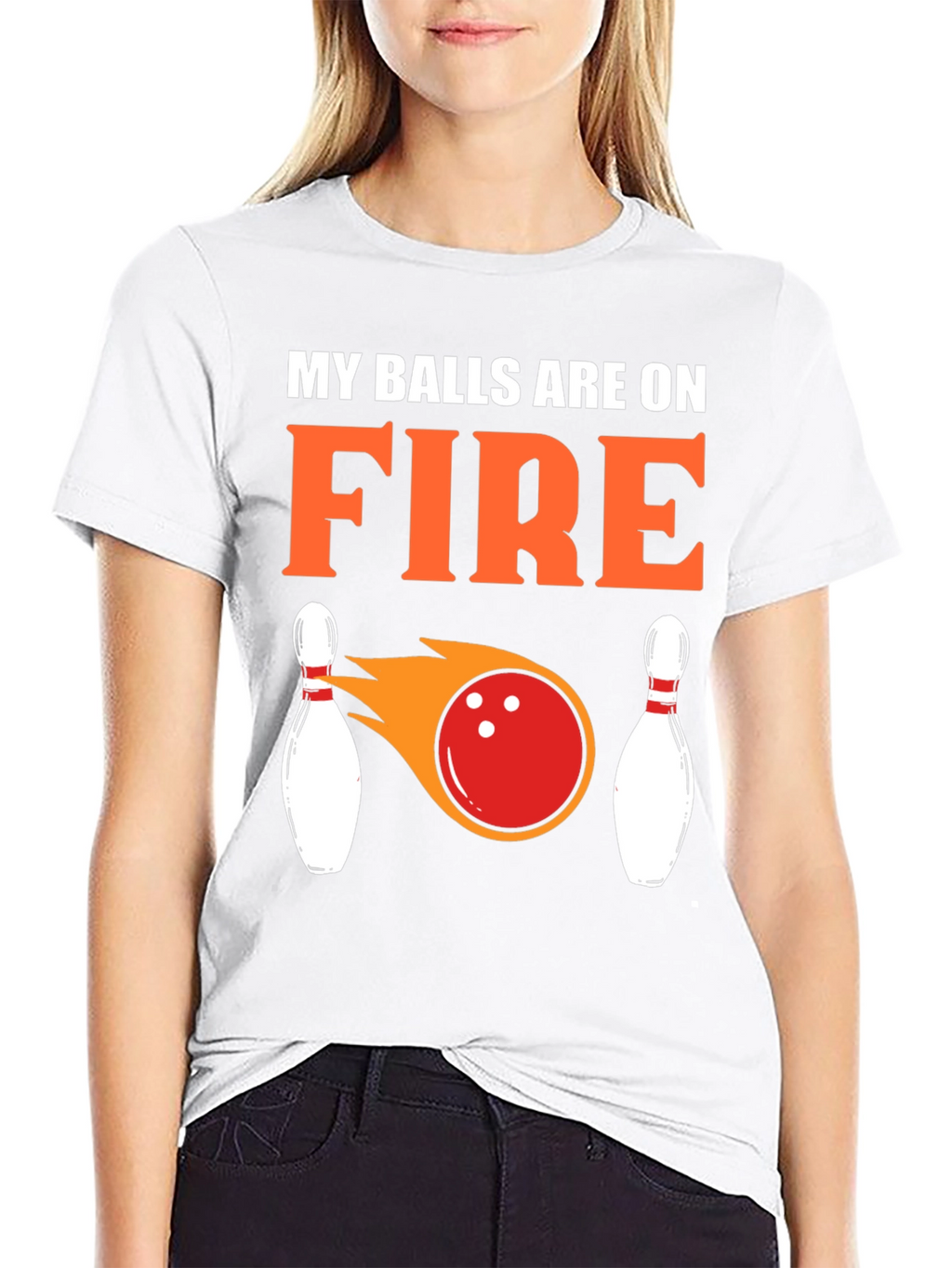 My Balls Are On Fire Bowling T-Shirt