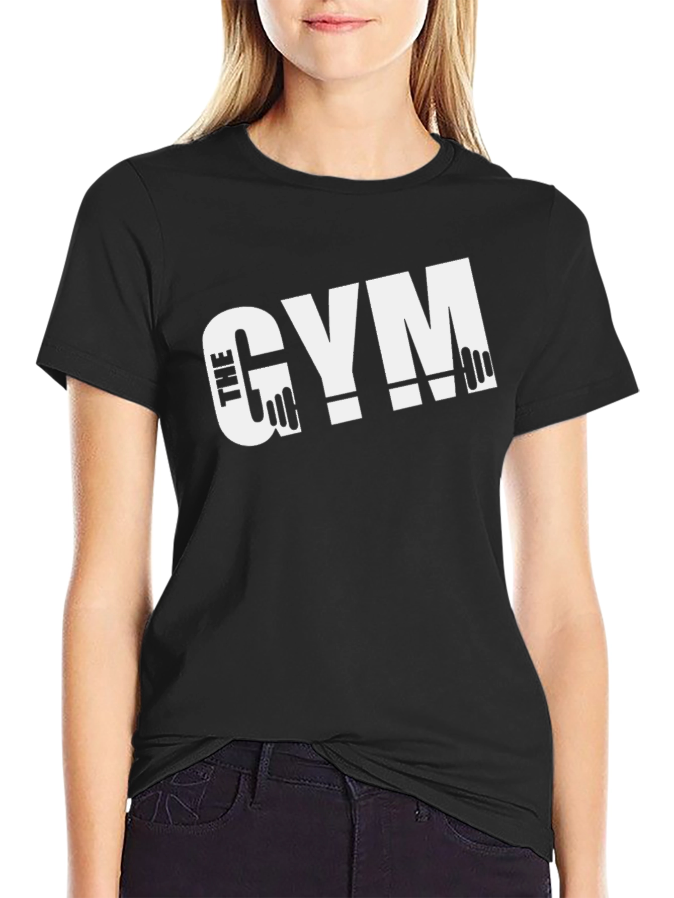 The Gym Black T-Shirt - Workout Ready!
