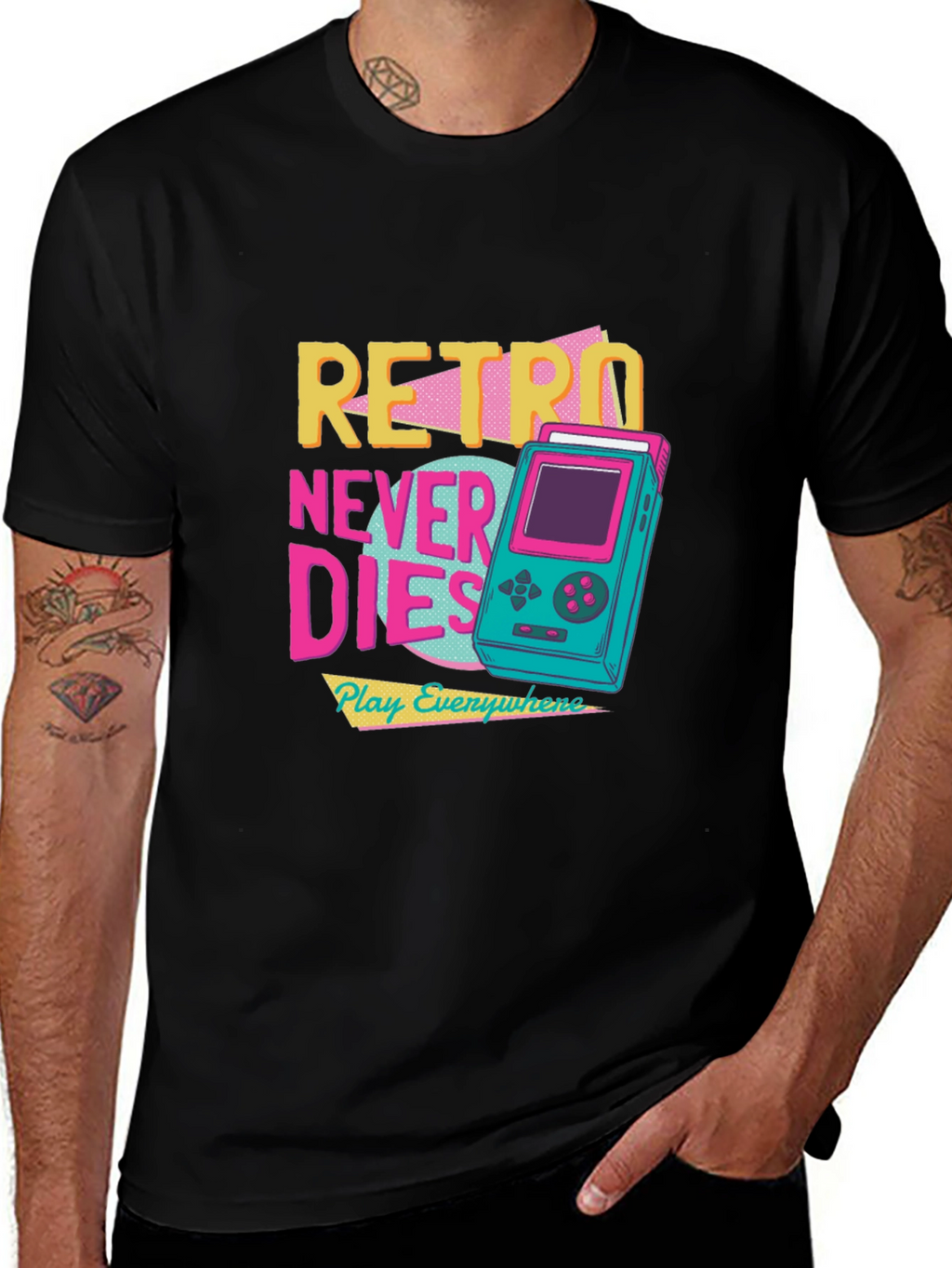 Retro Never Dies Graphic T-Shirt