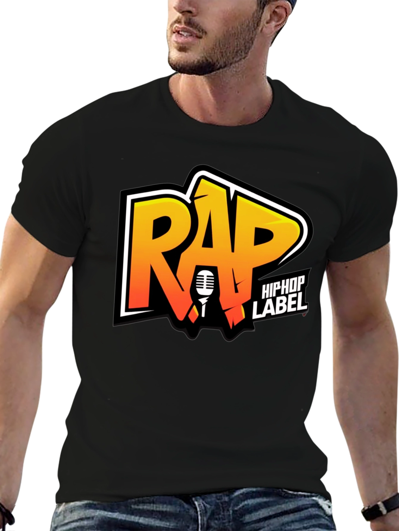 RAP HipHop Label Graphic Tee