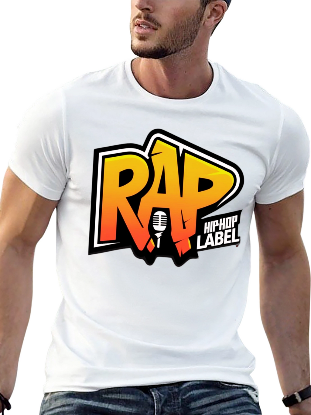RAP HipHop Label Graphic Tee