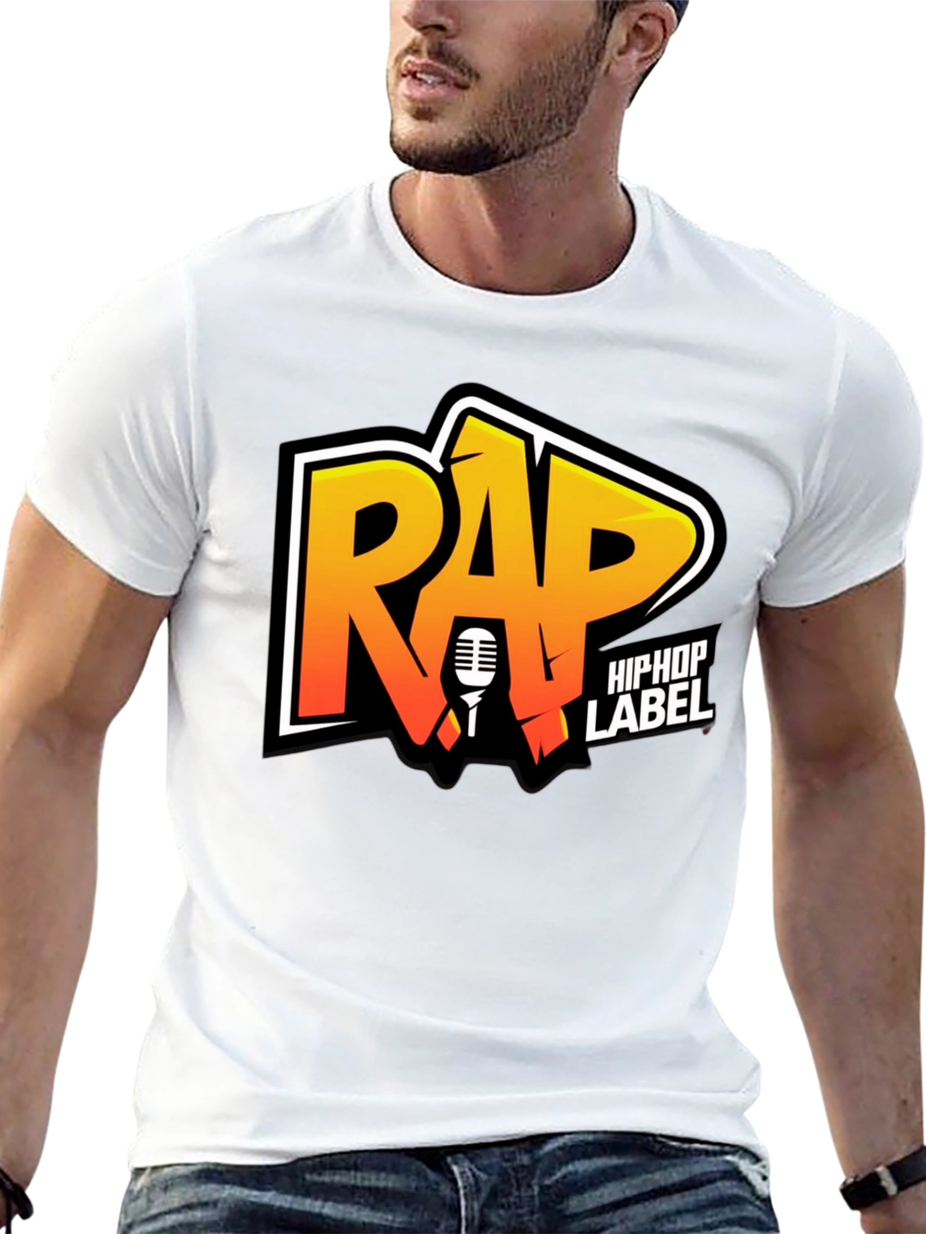RAP HipHop Label Graphic Tee
