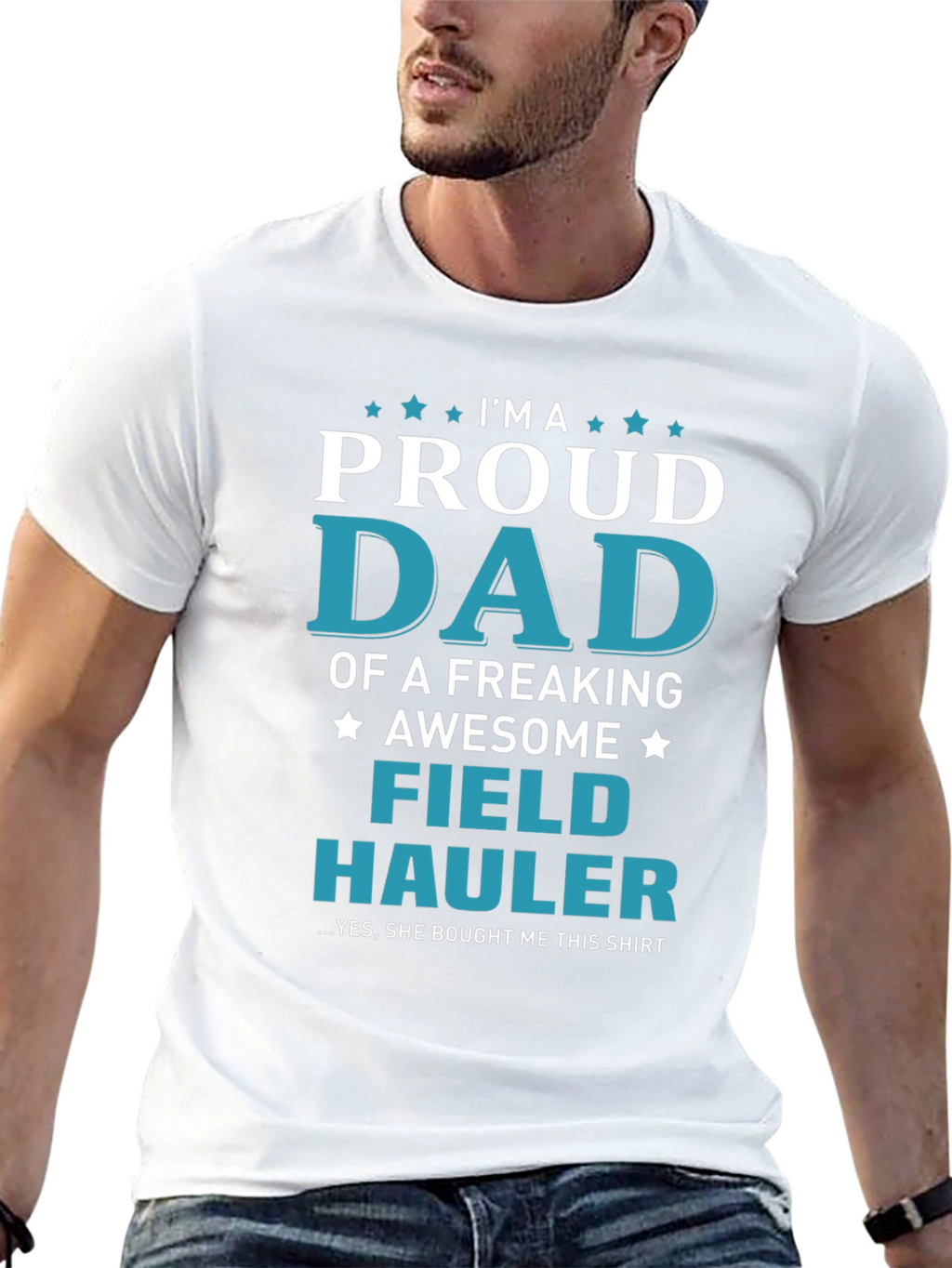 Proud Dad Field Hauler Graphic T-Shirt