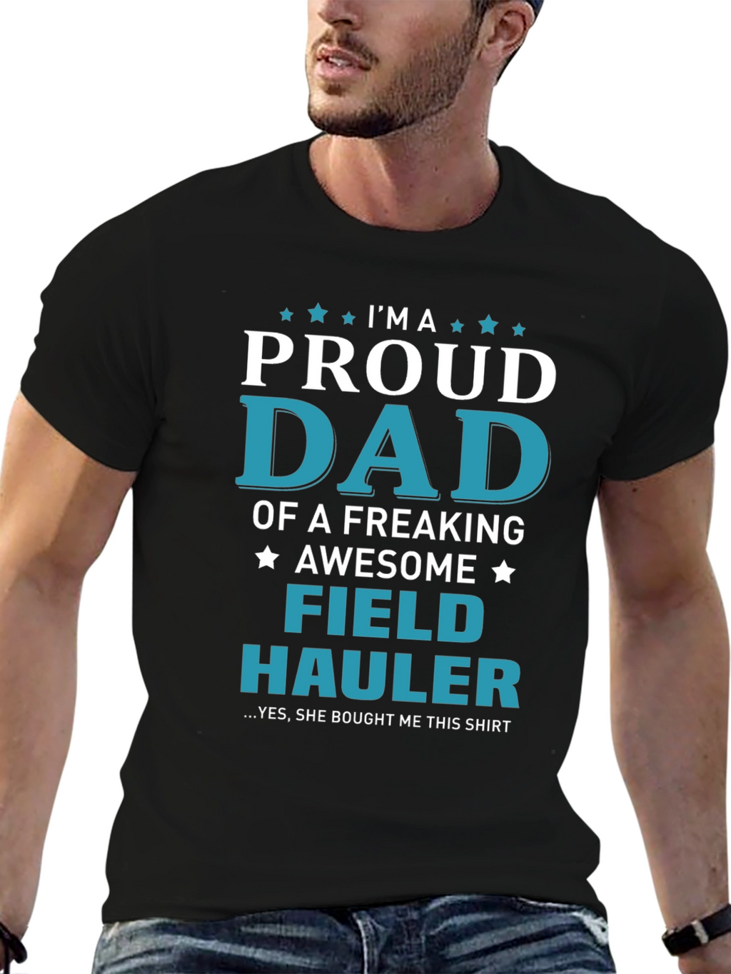 Proud Dad Field Hauler Graphic T-Shirt