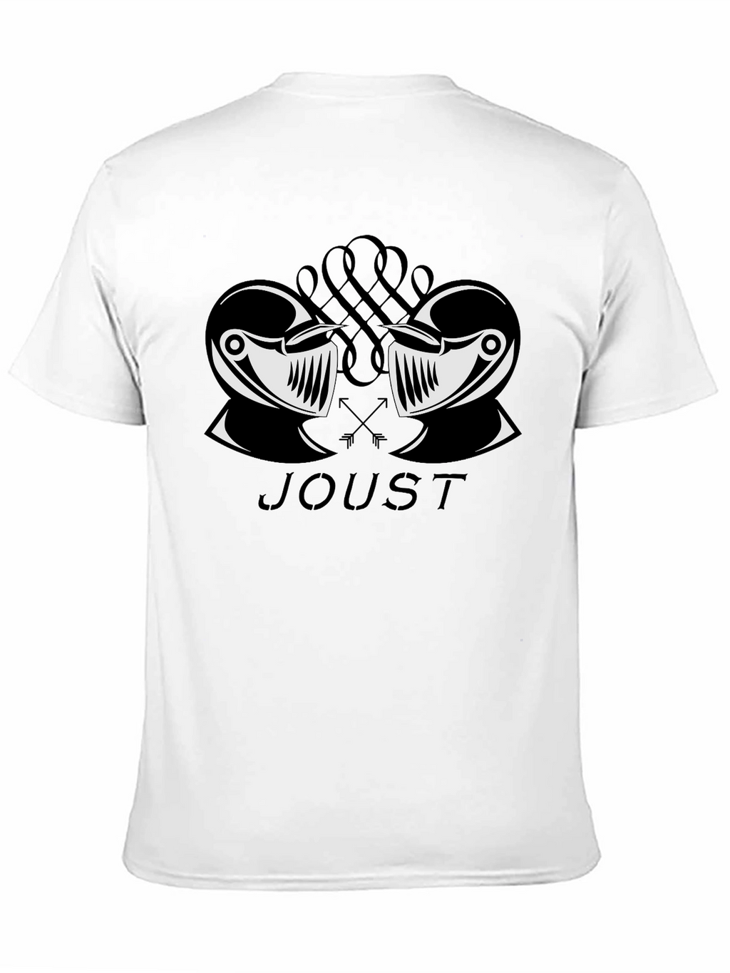 Jousting Knight Graphic Black T-Shirt