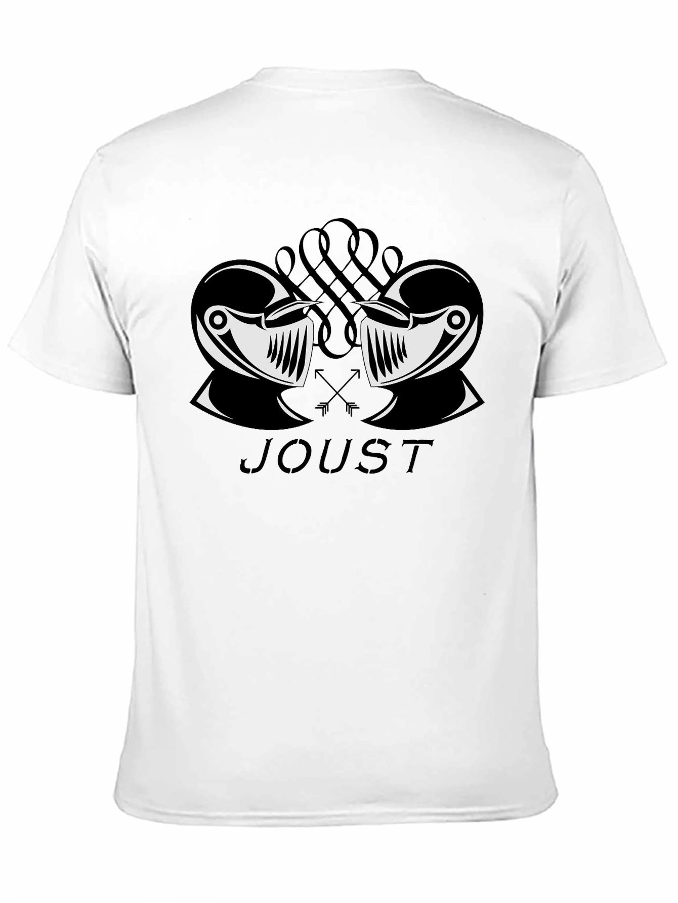 Jousting Knight Graphic Black T-Shirt