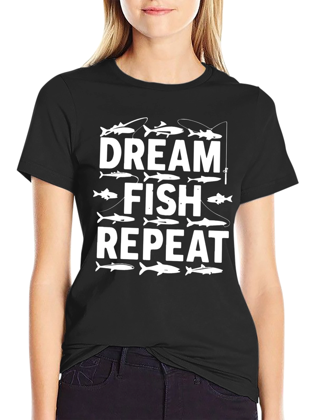 Dream Fish Repeat Graphic Tee