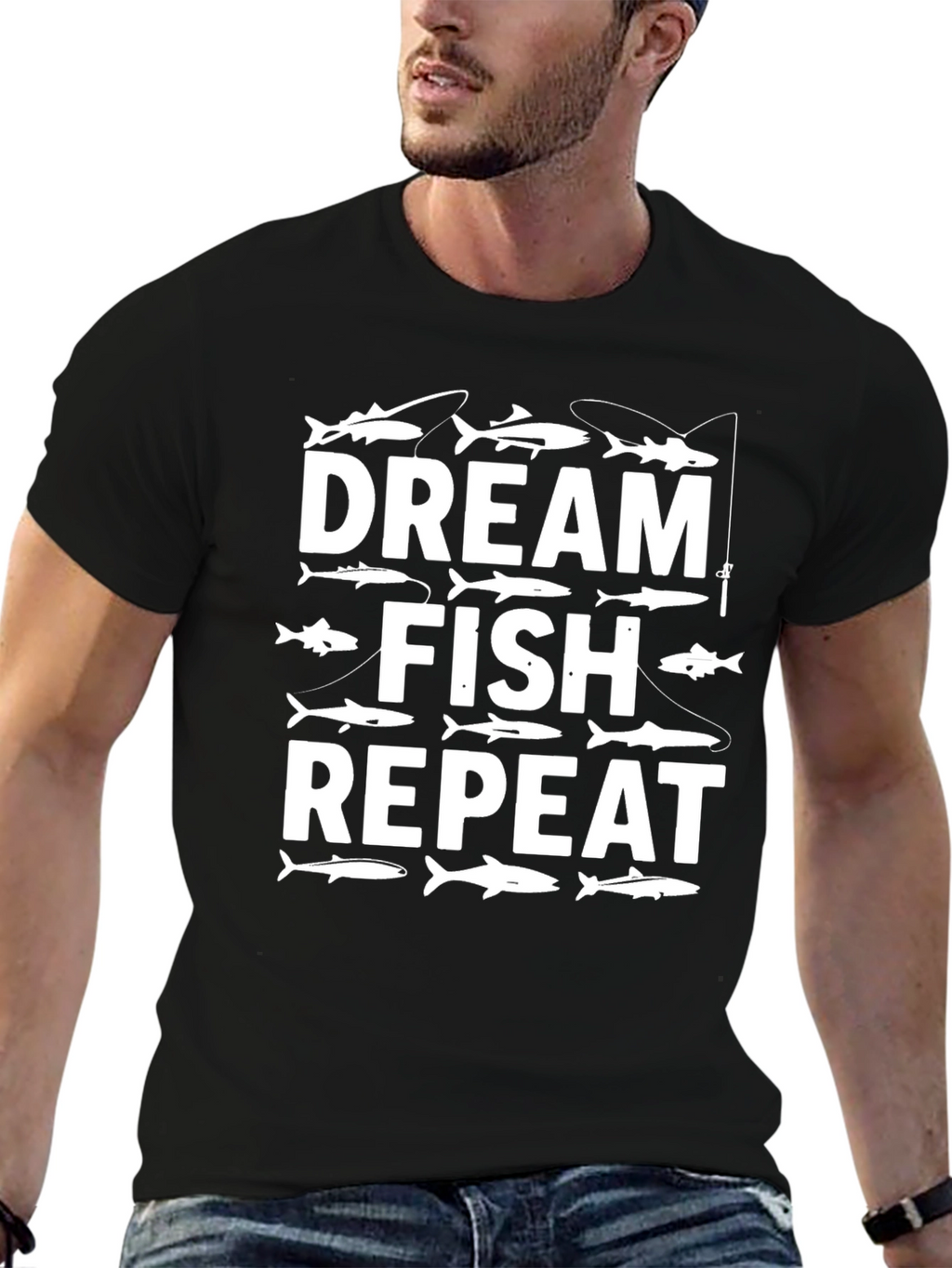 Dream Fish Repeat Graphic Tee