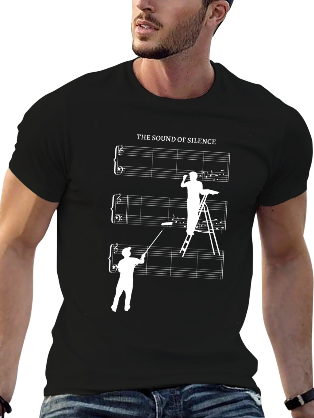 The Sound of Silence Musician Humor T-Shirt