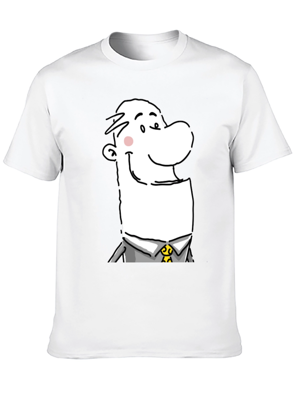 Cartoon Man Graphic T-Shirt