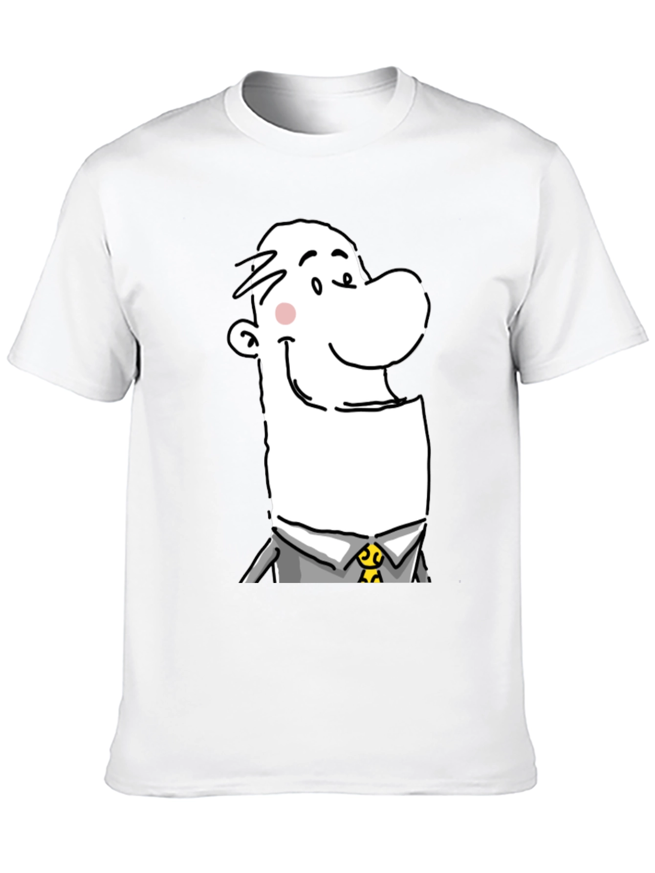 Cartoon Man Graphic T-Shirt