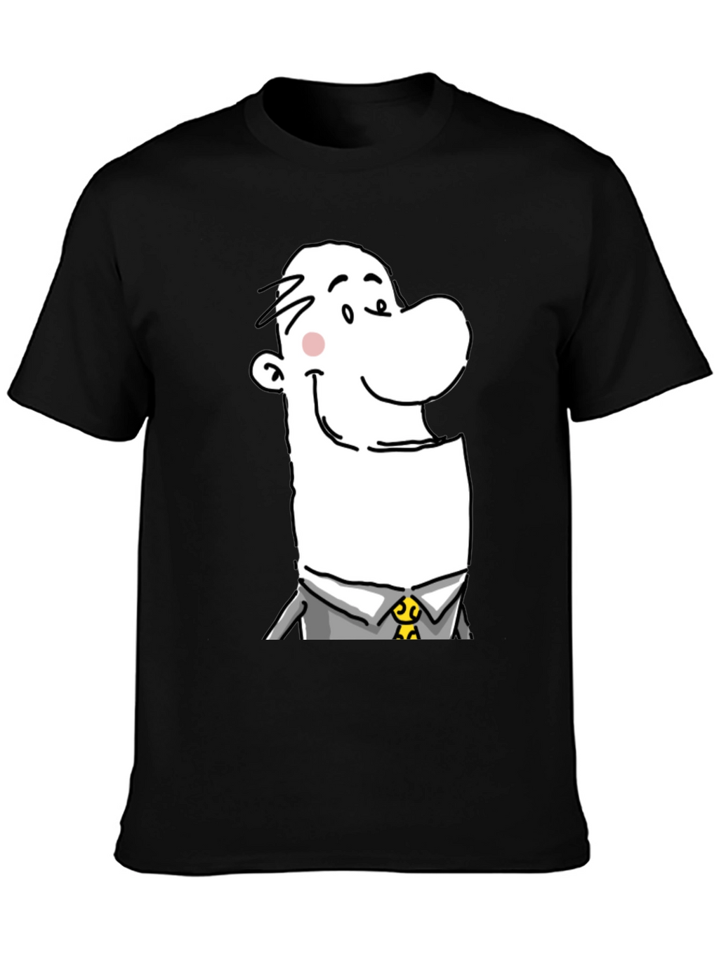 Cartoon Man Graphic T-Shirt