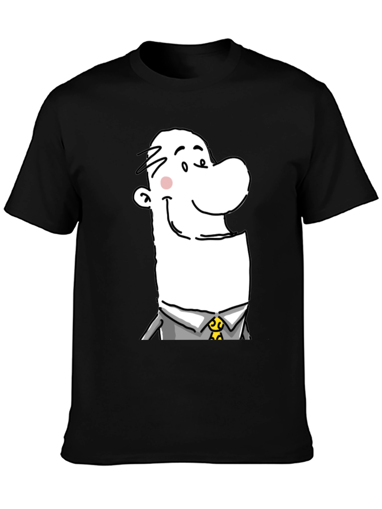 Cartoon Man Graphic T-Shirt