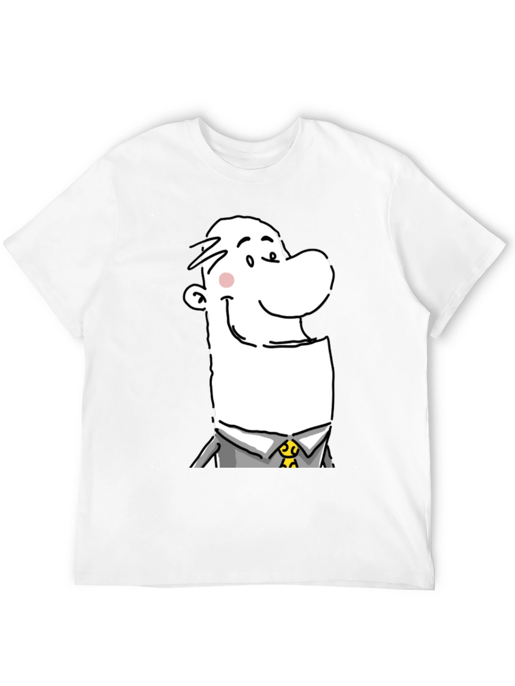 Cartoon Man Graphic T-Shirt