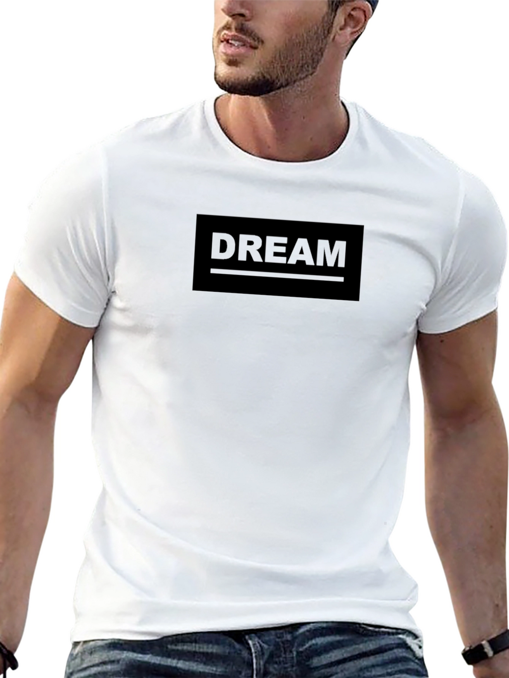 Mens DREAM Graphic Tee - Classic Black T-Shirt