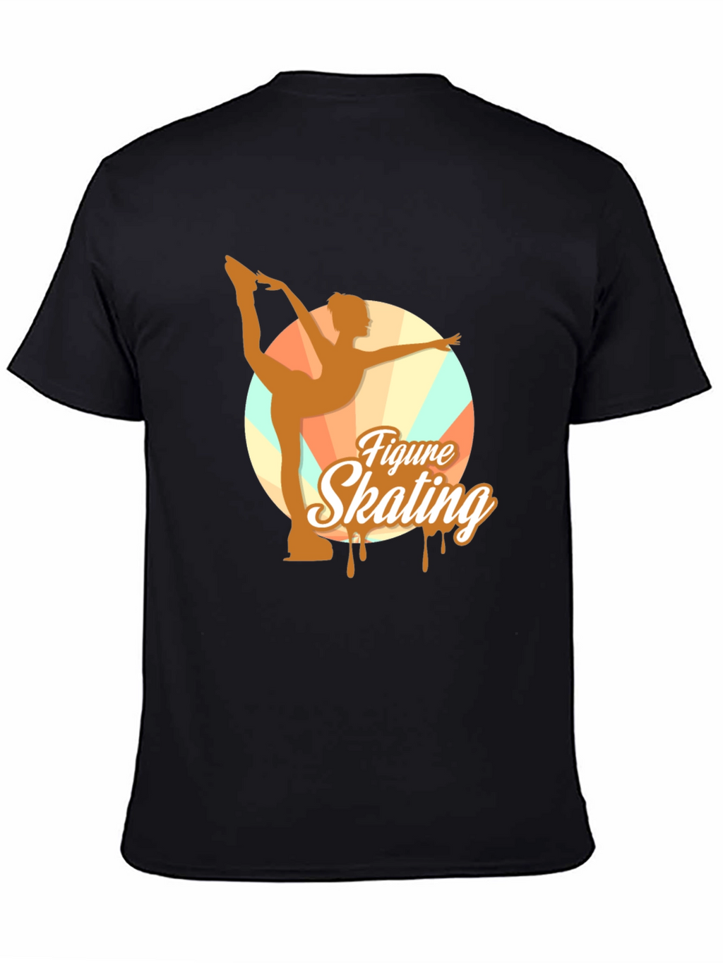 Figure Skating Graphic Tee - Black Unisex T-Shirt