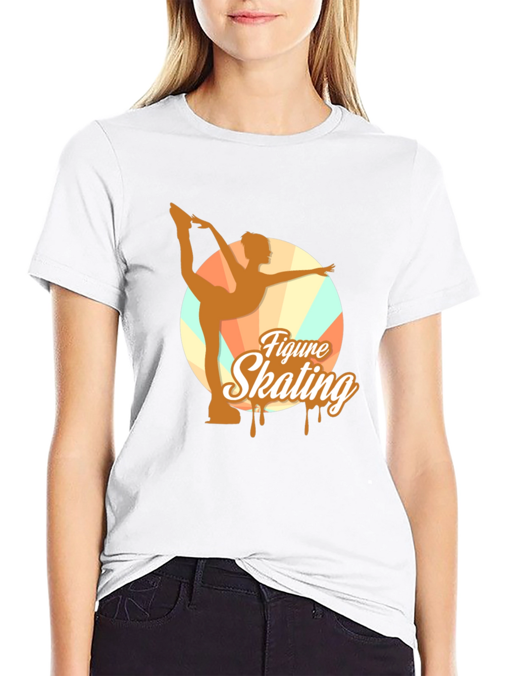Figure Skating Graphic Tee - Black Unisex T-Shirt