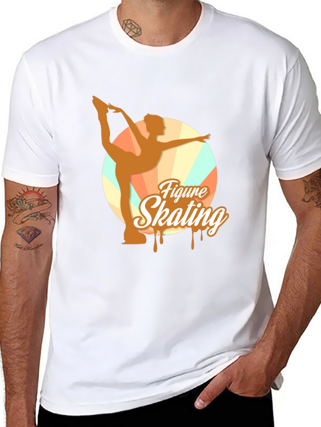 Figure Skating Graphic Tee - Black Unisex T-Shirt