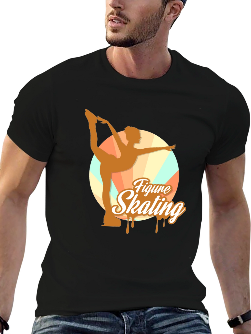 Figure Skating Graphic Tee - Black Unisex T-Shirt