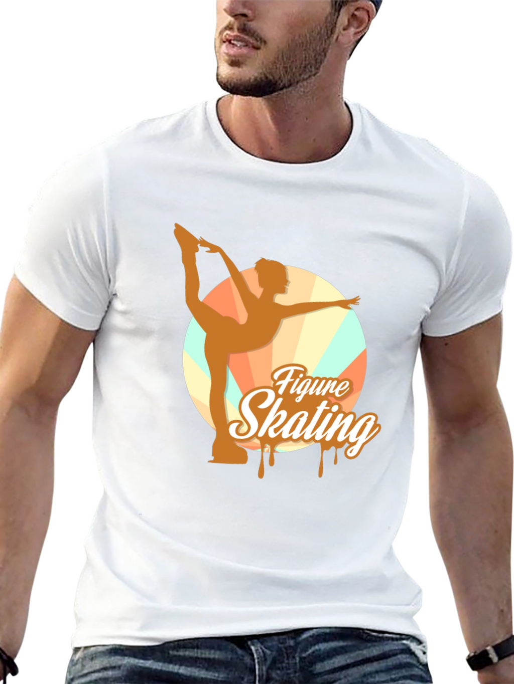 Figure Skating Graphic Tee - Black Unisex T-Shirt