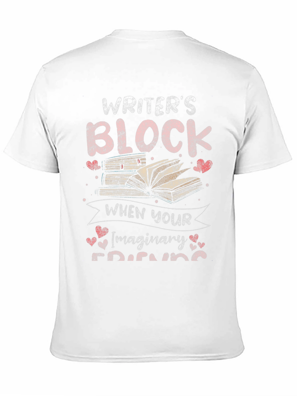 Writers Block Imaginary Friends Black Graphic Tee