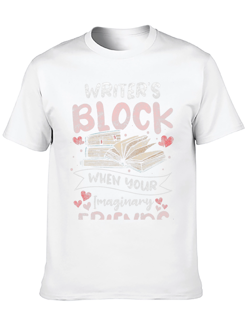 Writers Block Imaginary Friends Black Graphic Tee
