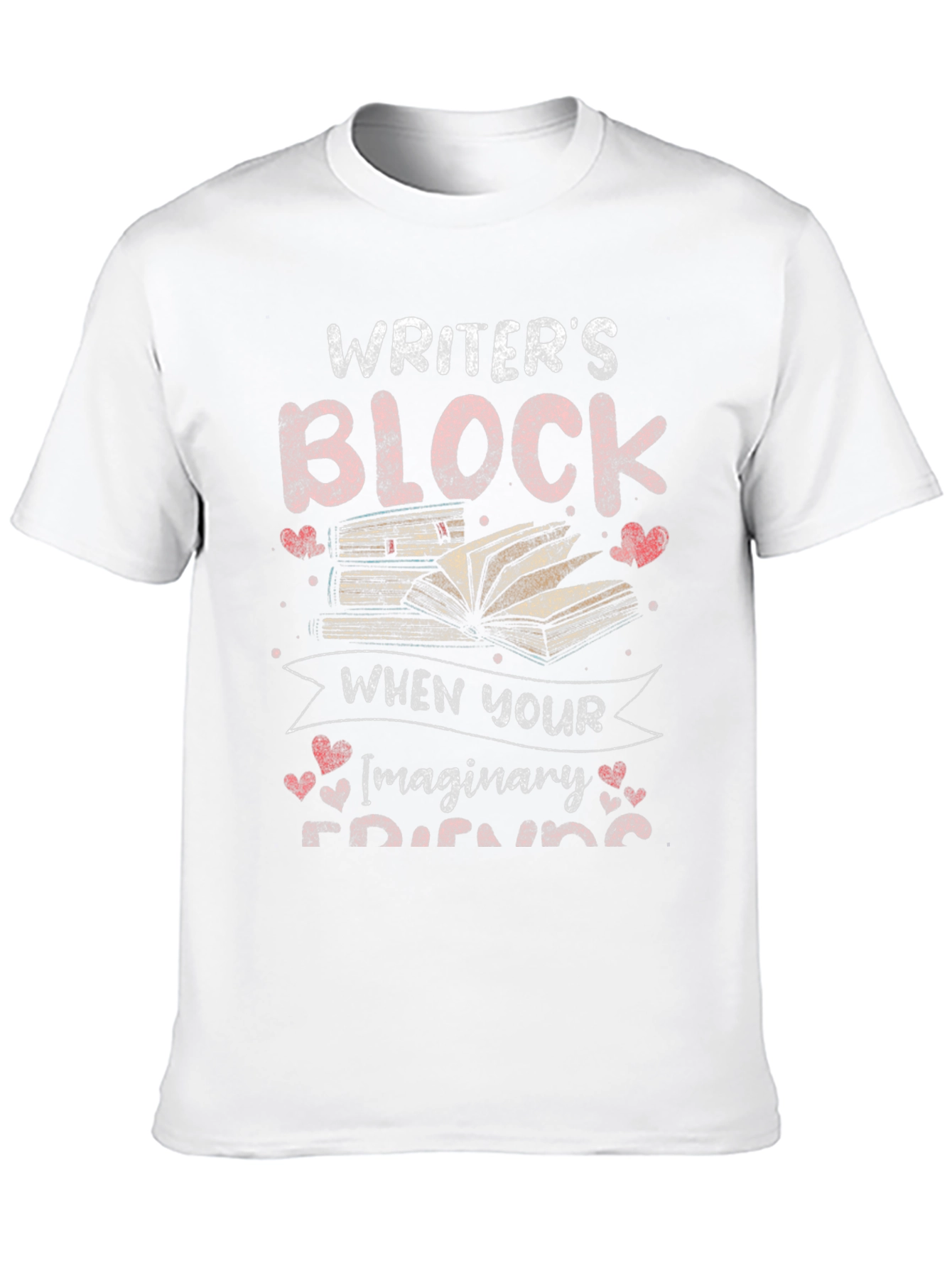 Writers Block Imaginary Friends Black Graphic Tee