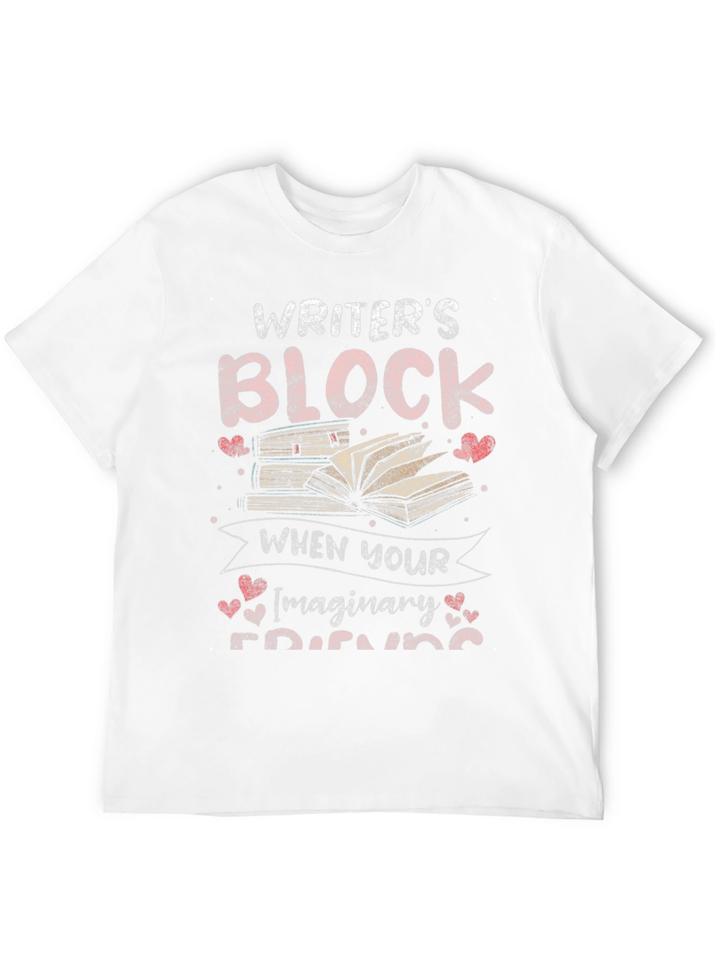Writers Block Imaginary Friends Black Graphic Tee