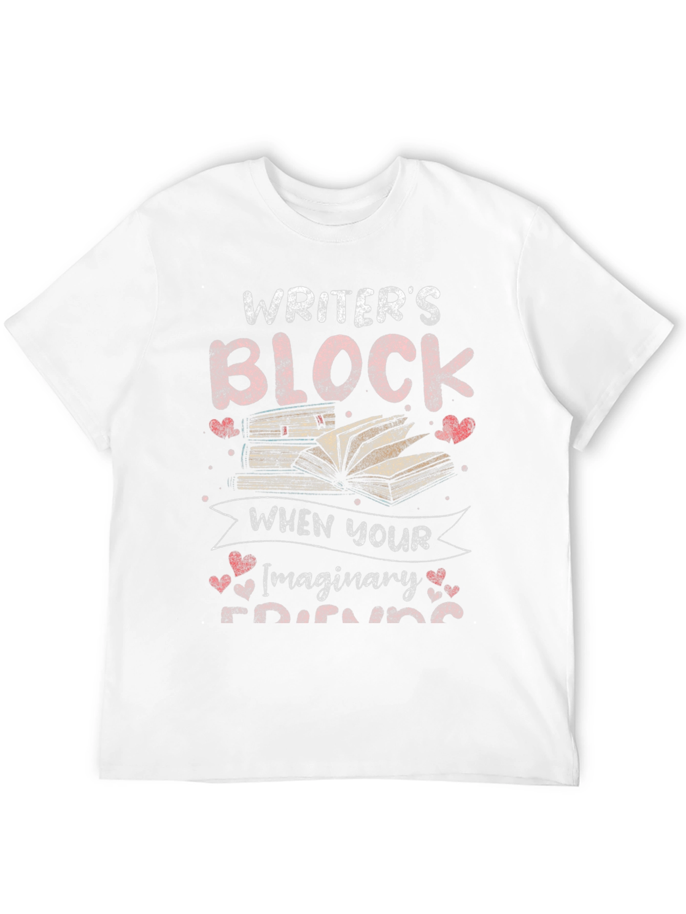 Writers Block Imaginary Friends Black Graphic Tee