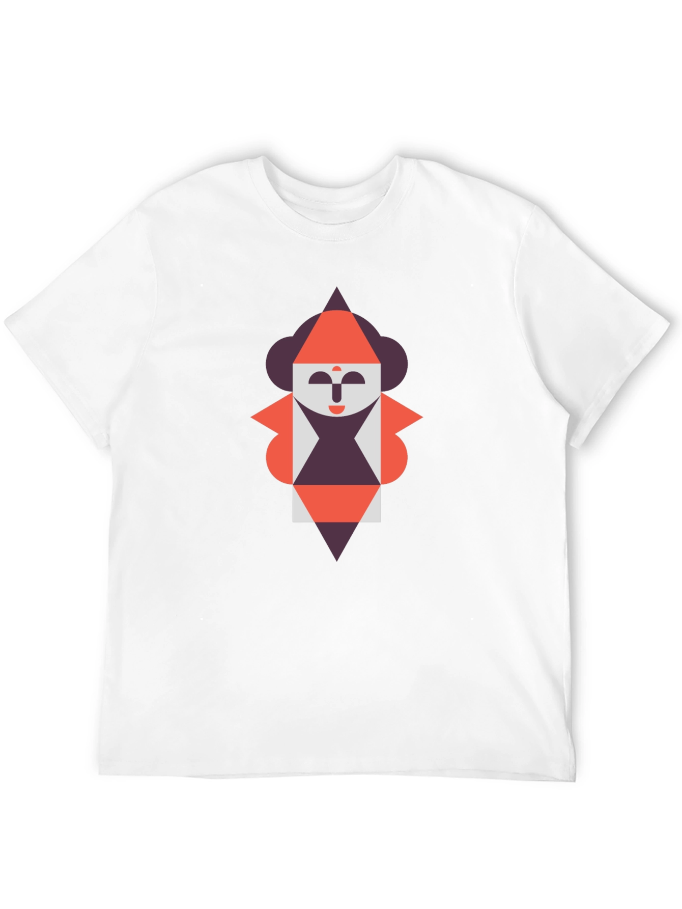 Geometric Figure Graphic Tee - Unique Design