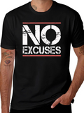 No Excuses Graphic T-Shirt - Black
