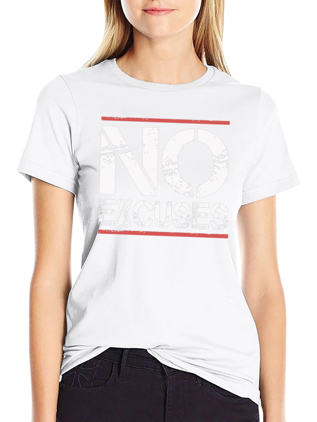 No Excuses Graphic T-Shirt - Black